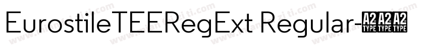 EurostileTEERegExt Regular字体转换